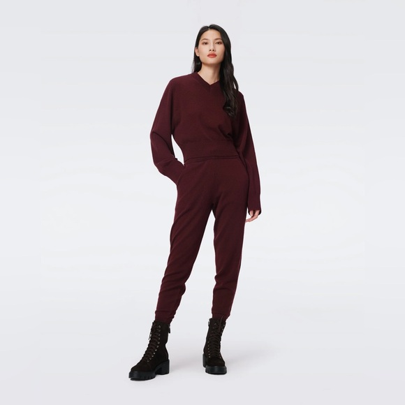 DVF Delano wool-cashmere joggers